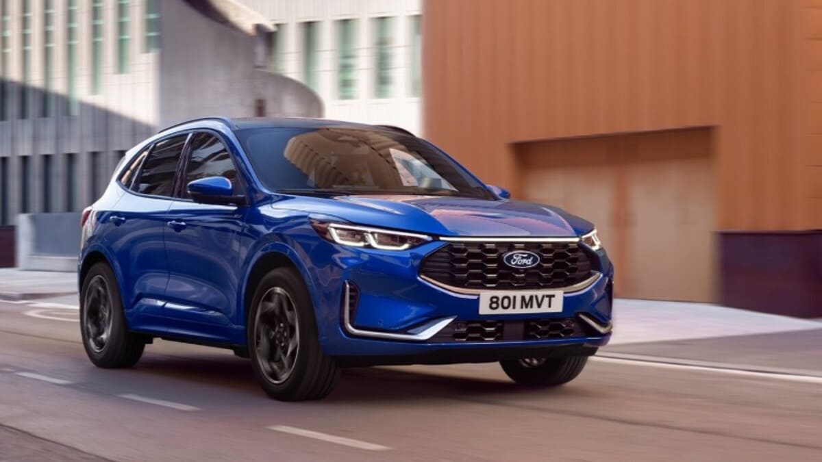 test drive Ford Kuga albastru